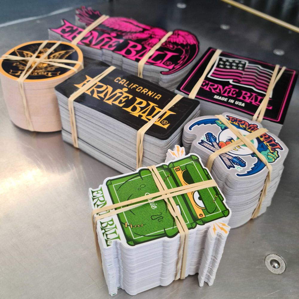 Stickers imprimés et découpés